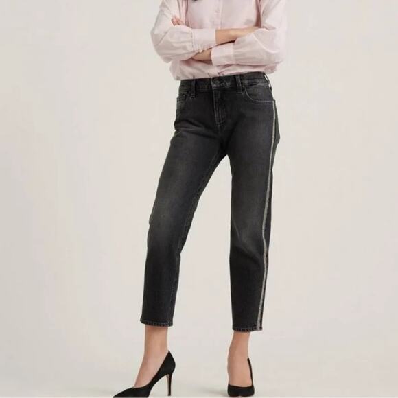 Lucky Brand Black Mid Rise Boyfriend Fit Sienna Authentic Series Jeans - Picture 4 of 12